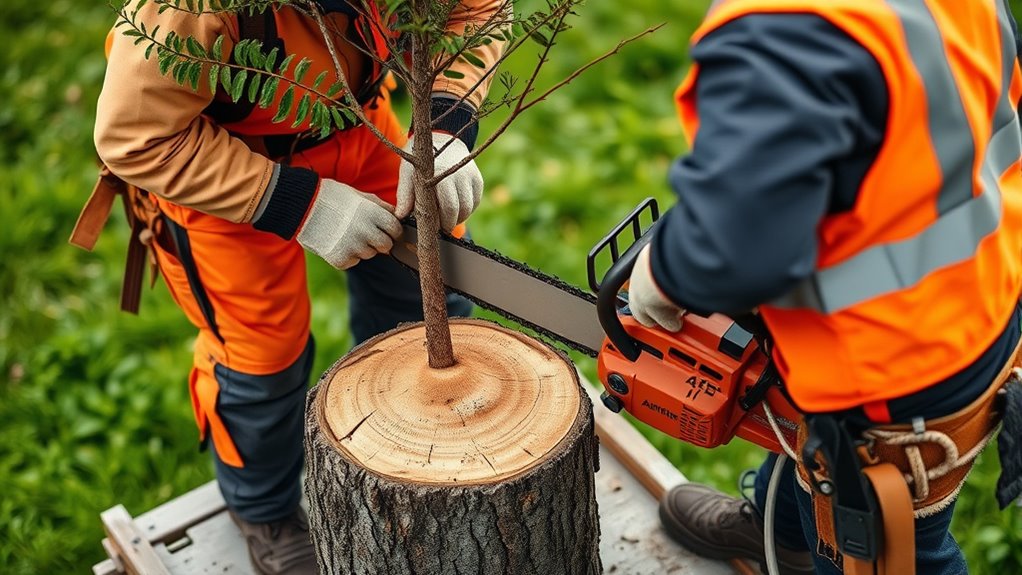 safe felling cut techniques