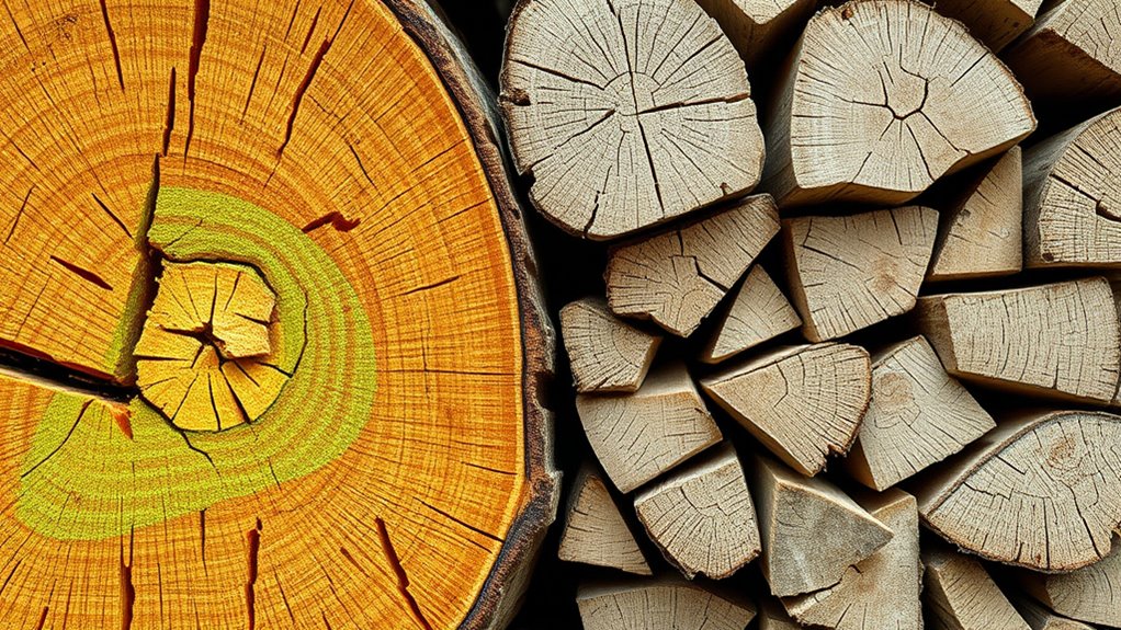 seasoned wood improves heat