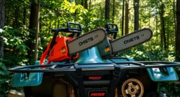 secure atv chainsaw transport