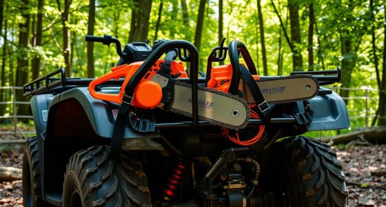 secure atv chainsaw transport