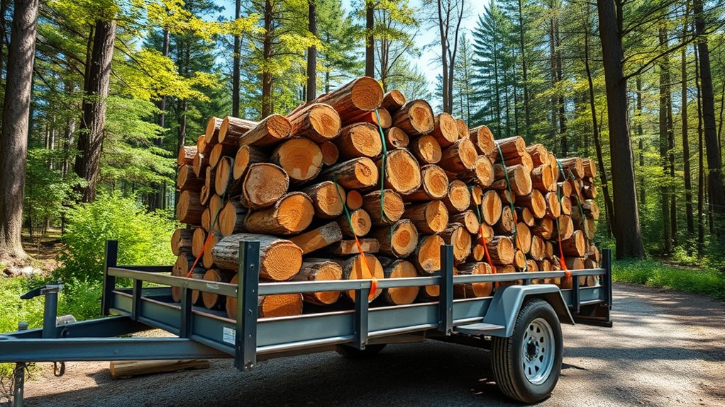 secure firewood during transport