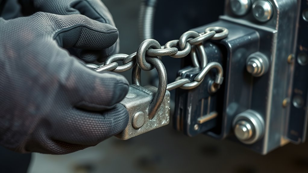 secure tensioned aligned chains
