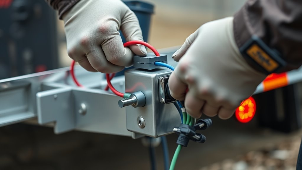 secure trailer wiring connections