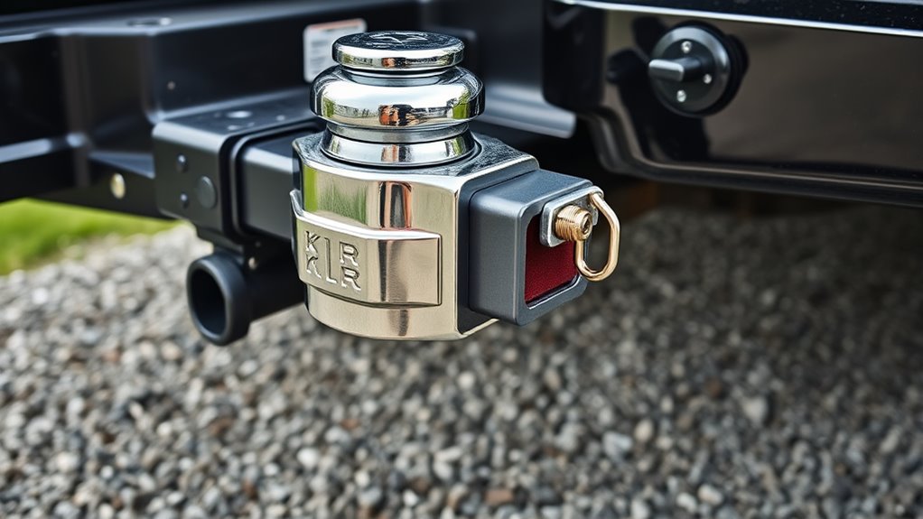 secure trailer with proper coupler