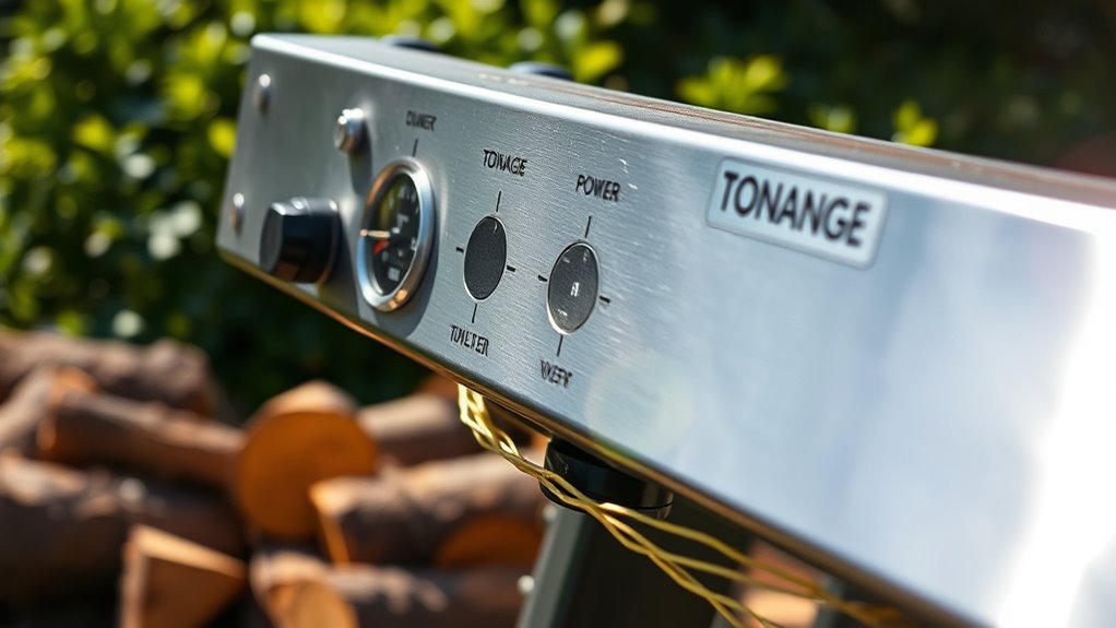 selecting appropriate log splitter tonnage