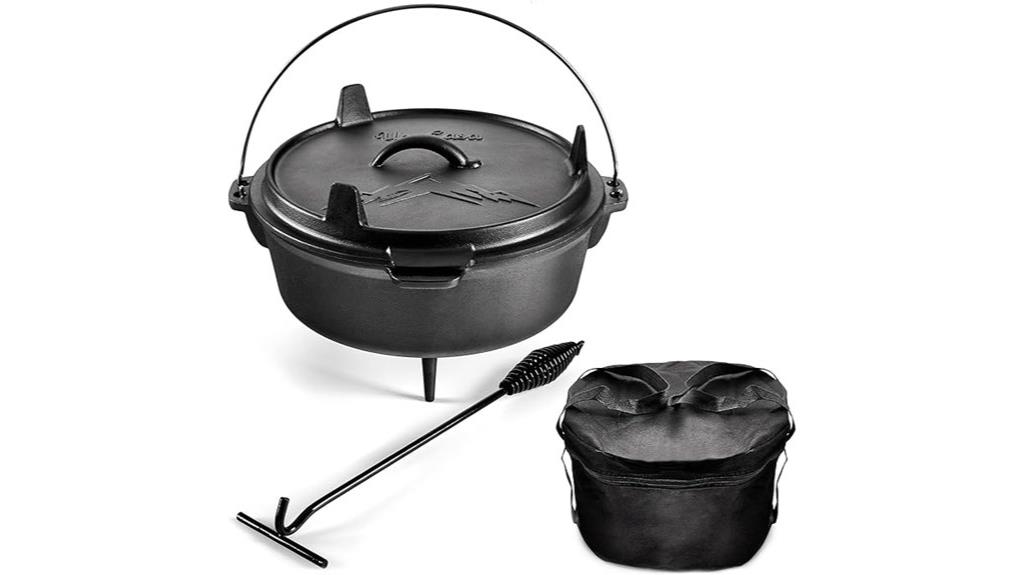 six quart cast iron dutch oven