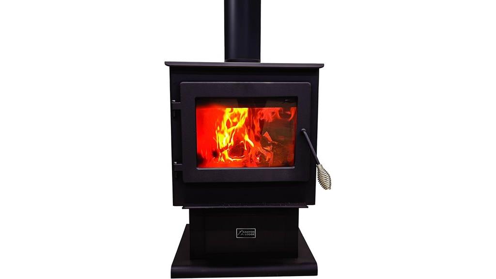 small wood stove heats large