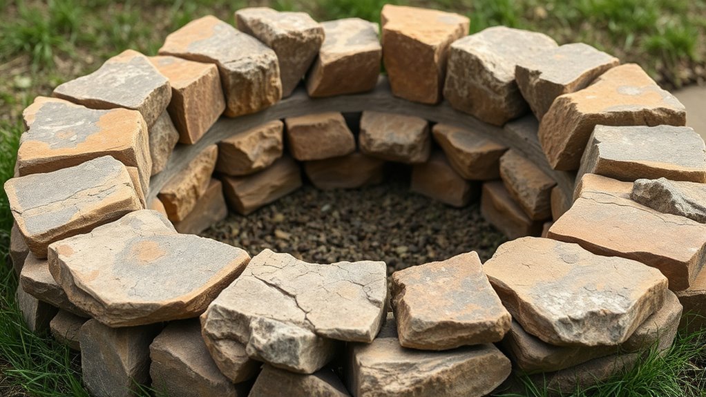 split stone fire ring