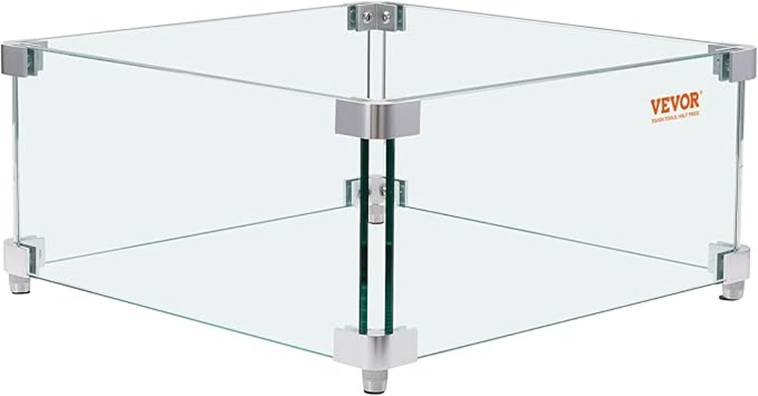 square fire table guard