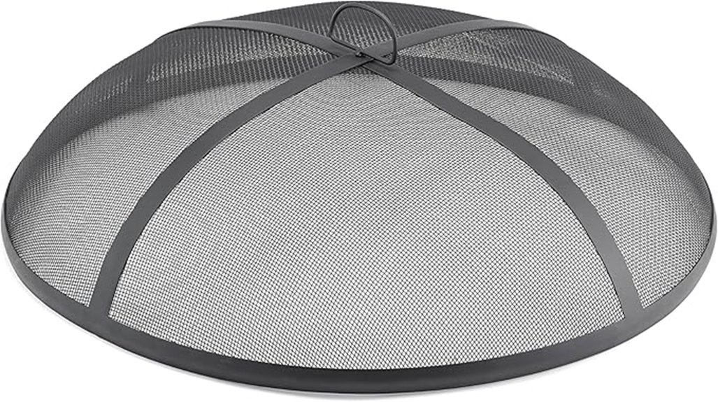 steel fire pit screen