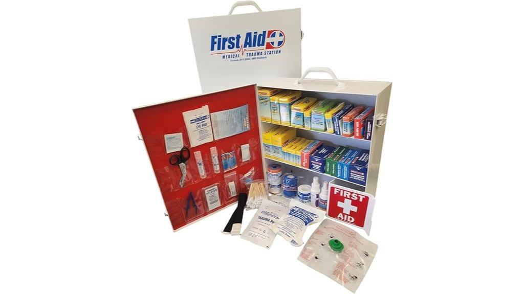 steel wall mount first aid