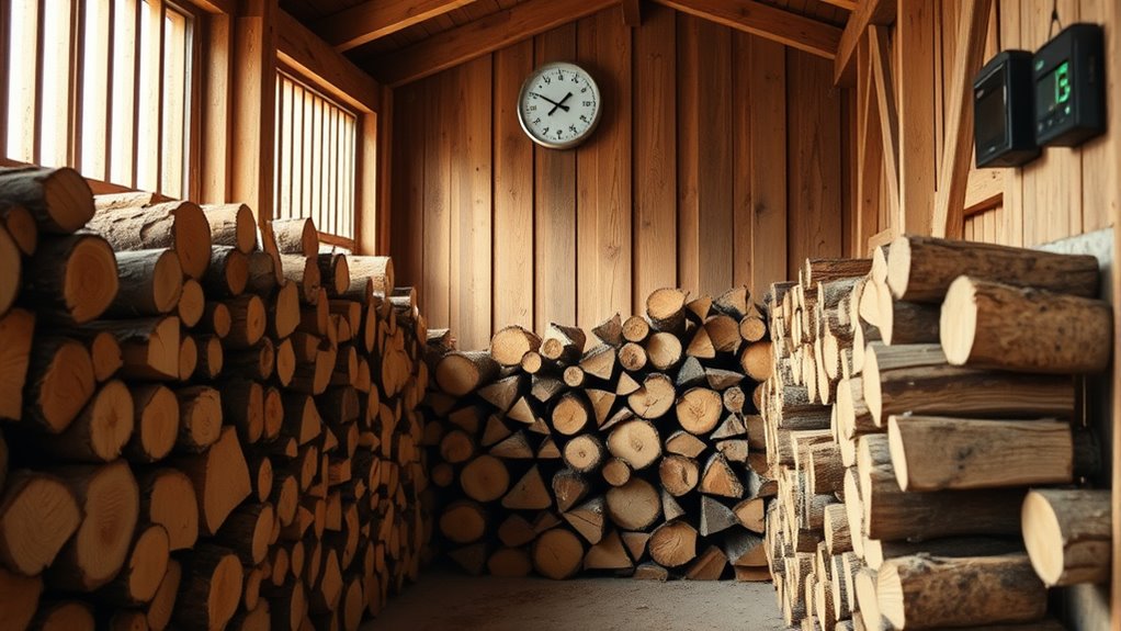 store dry well ventilated wood
