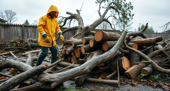 storm cleanup and logging