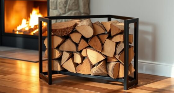 stylish indoor firewood storage