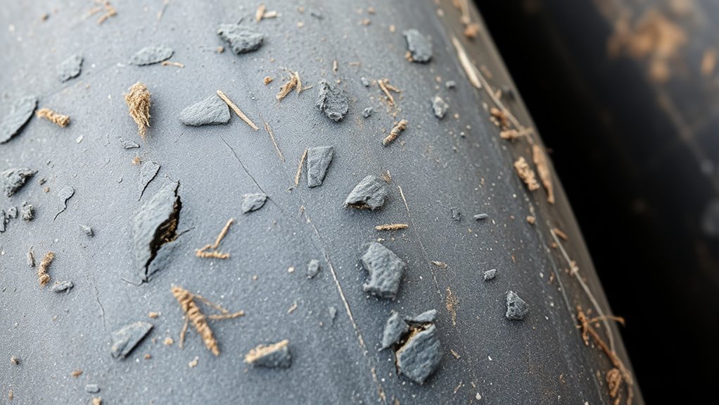 surface damage indicates wear