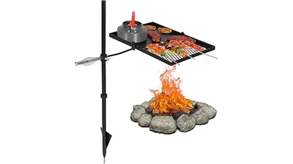 swivel campfire grill