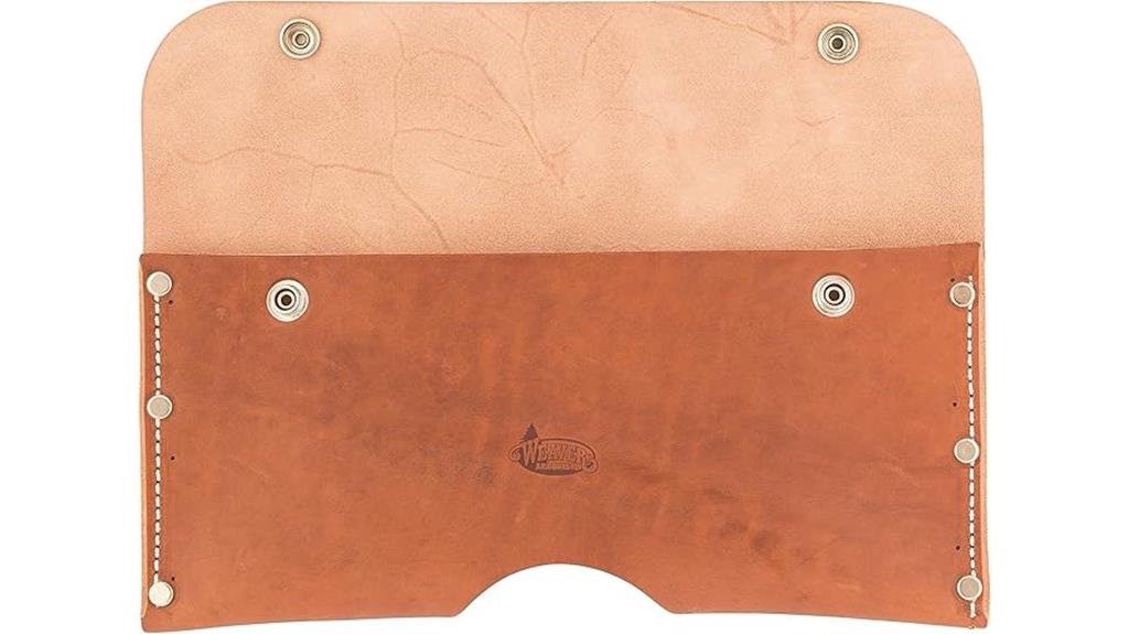 tan weaver leather axe guard