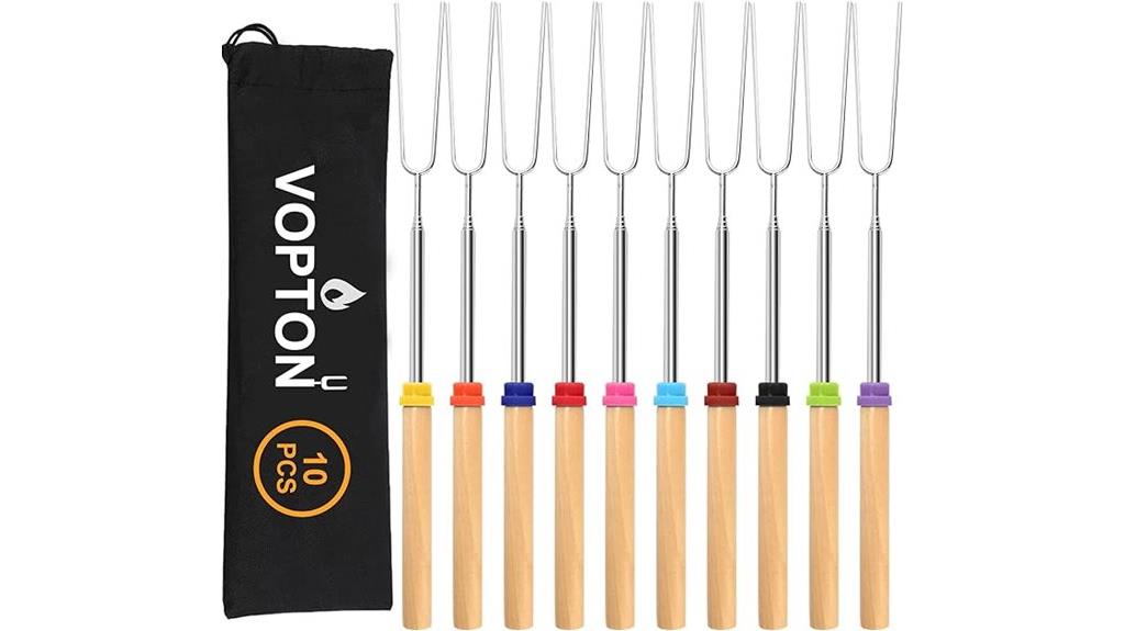ten piece telescoping marshmallow sticks