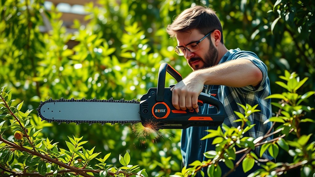 top battery chainsaws for landscaping