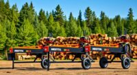top electric log splitters
