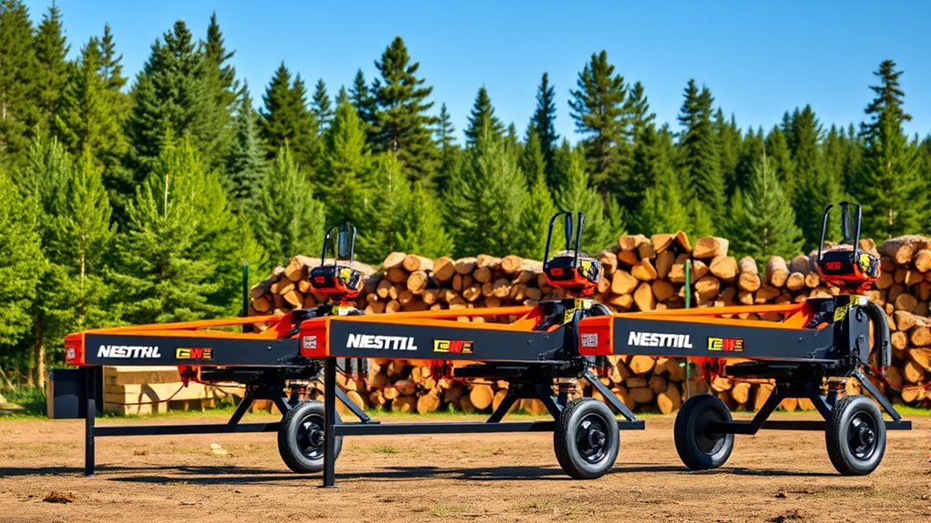 top electric log splitters