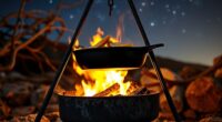 top fire pit cooking tripods