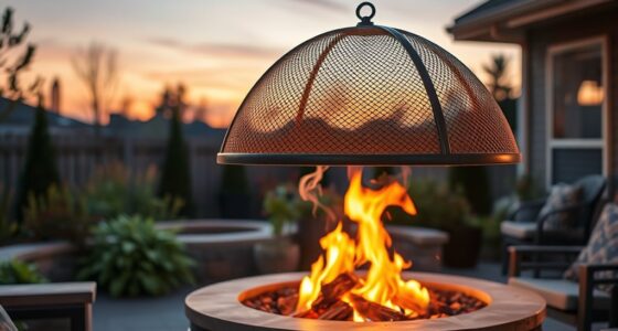 top fire pit spark guards