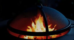 top fire pit spark guards