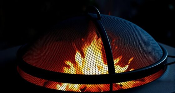 top fire pit spark guards