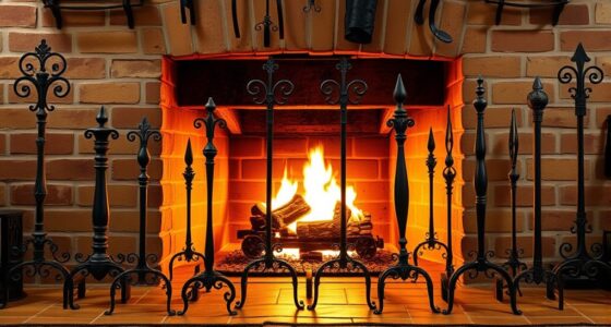 top fireplace andiron selections