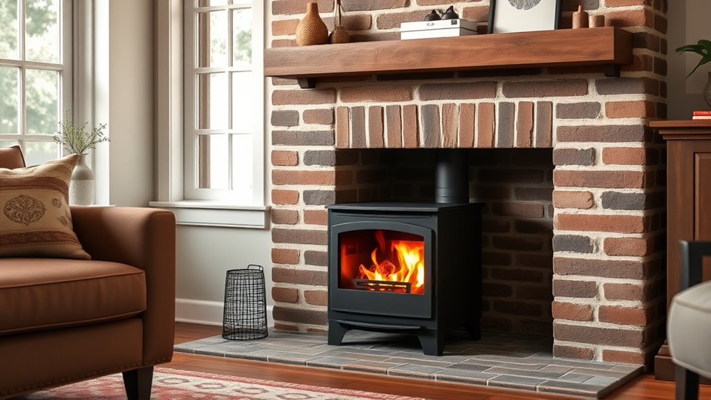 top fireplace wood stove inserts