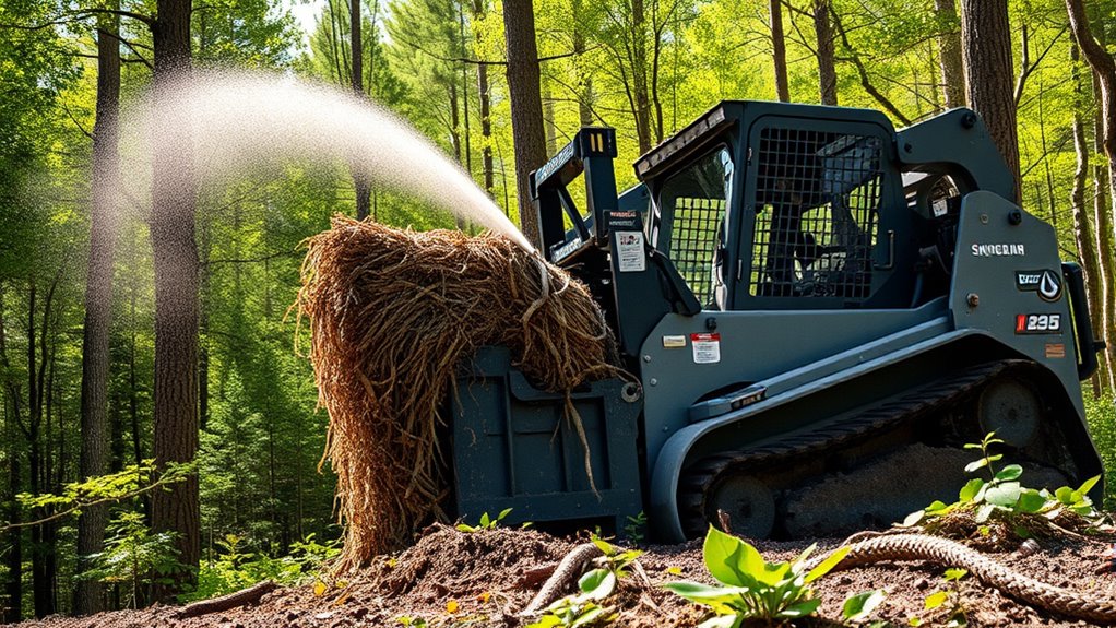 top forestry mulching skid steers