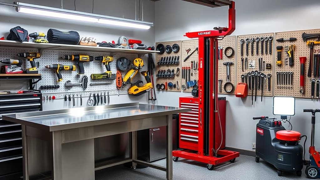 top garage workshop equipment