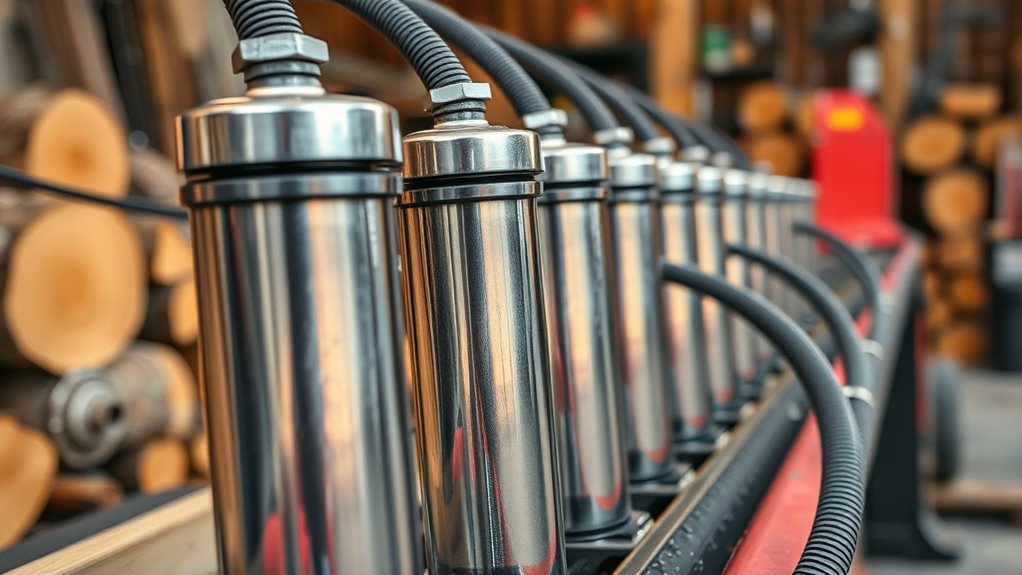 top log splitter cylinders