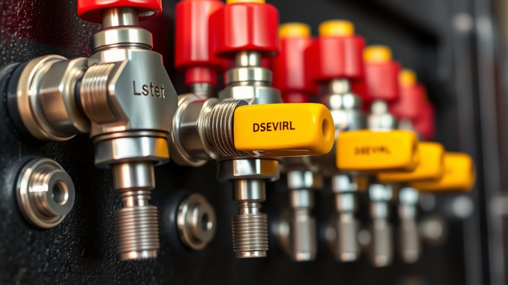 top log splitter detent valves