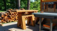 top log splitter work surfaces