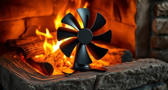 top non electric wood stove fans