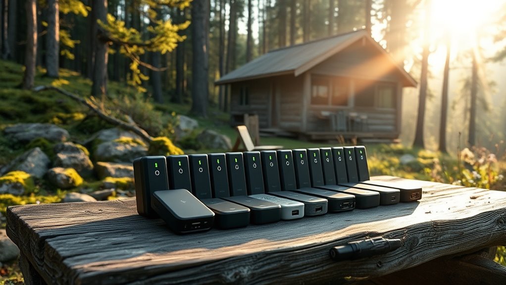 top off grid cabin battery banks
