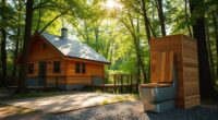 top off grid composting toilets