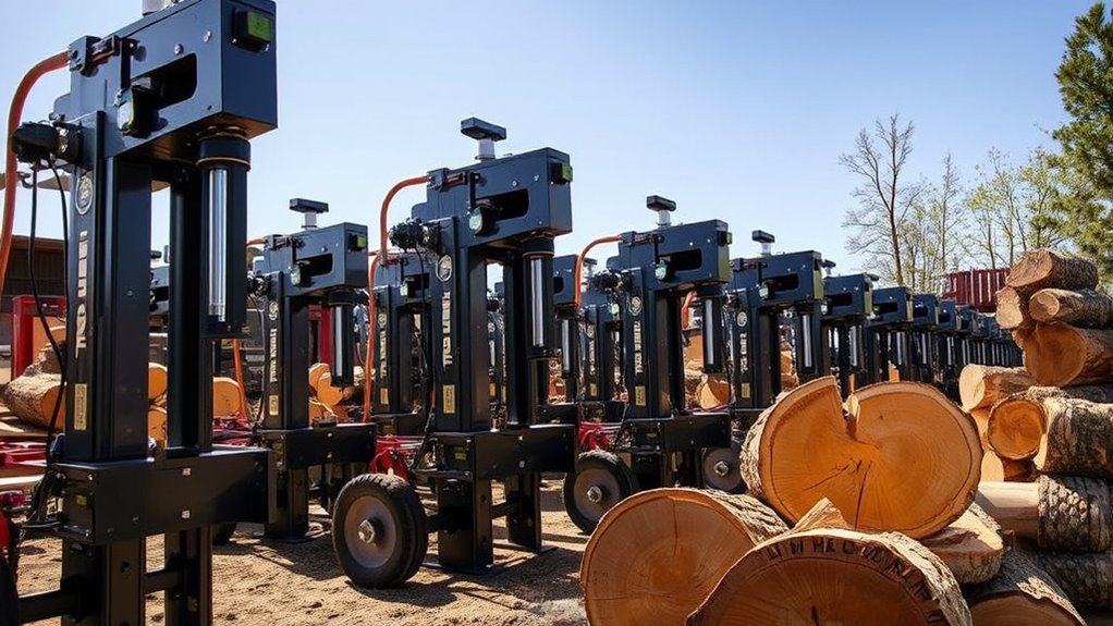 top vertical log splitters