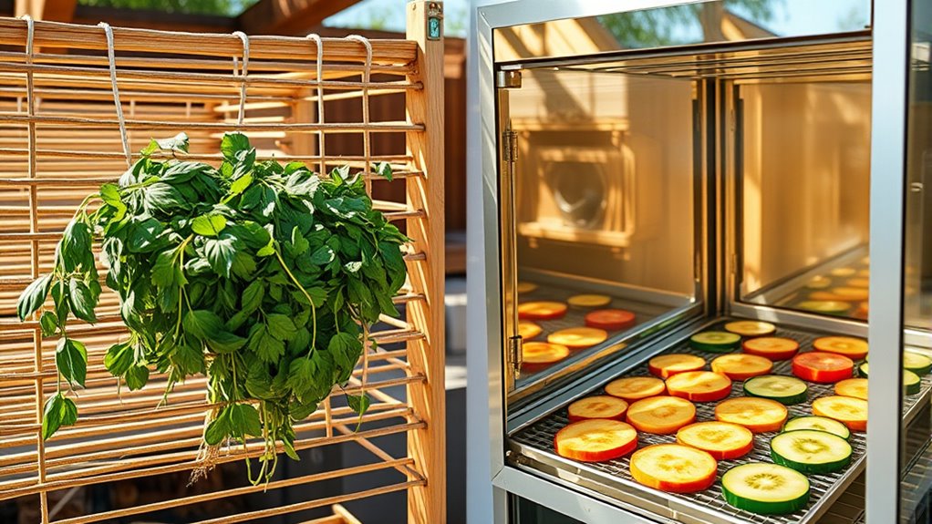traditional versus solar drying