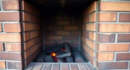 traditional warm brick heating