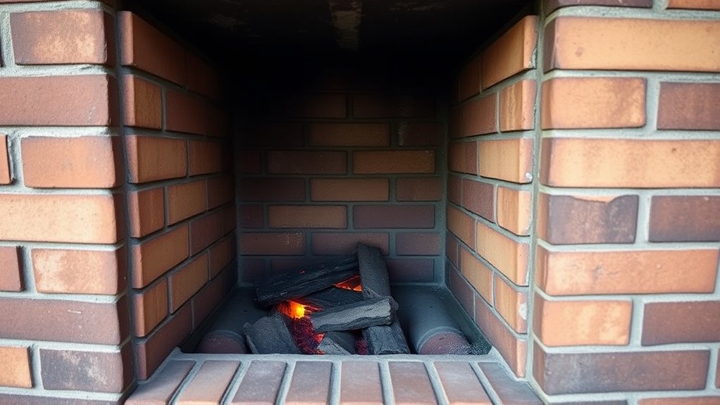 traditional warm brick heating