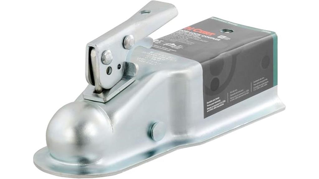 trailer coupler for 3 inch channel