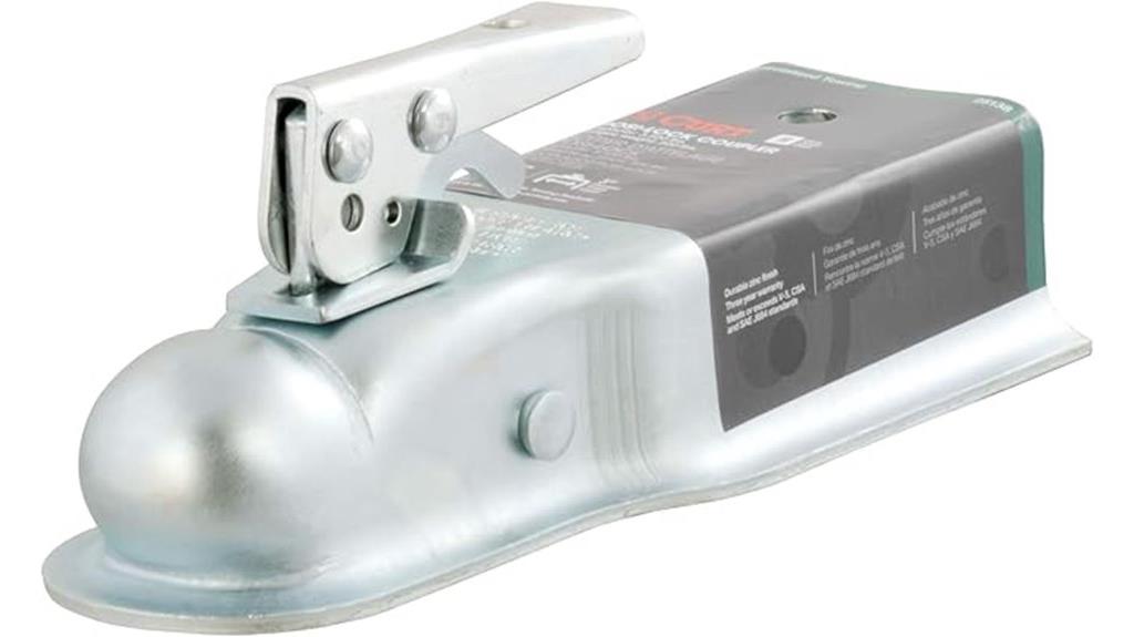 trailer coupler for 3 inch channel