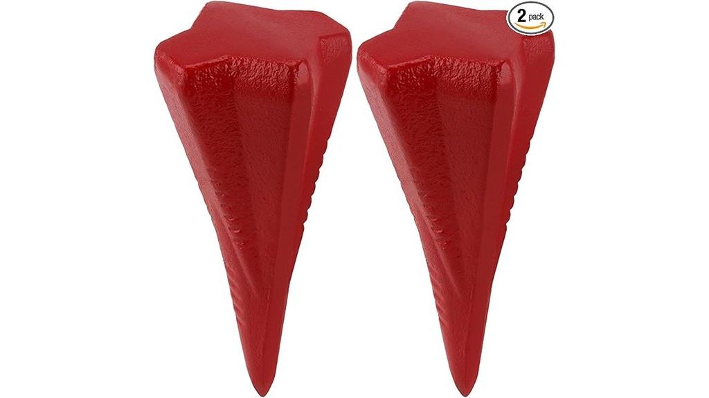 two 4 pound wedges