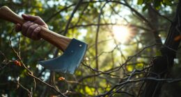 using a brush axe