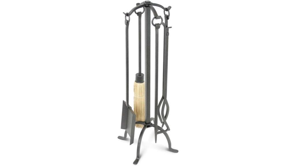 vintage iron fireplace tools