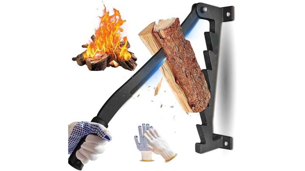 wall mounted firewood splitter