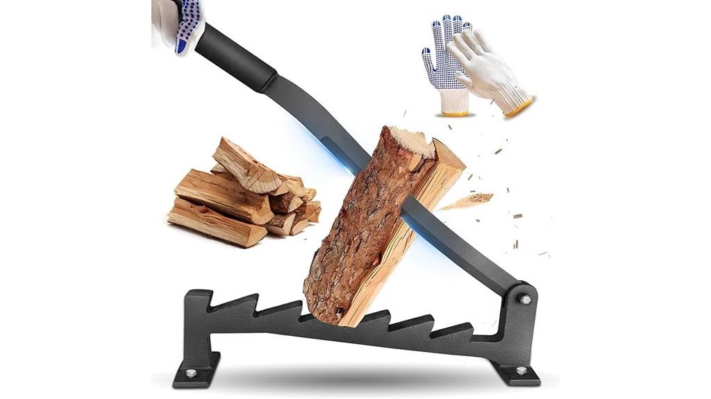 wall mounted manual wood splitter